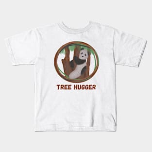 Tree Hugger Panda Kids T-Shirt